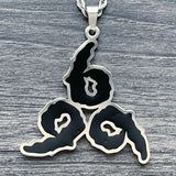 Black '9 Club' Necklace