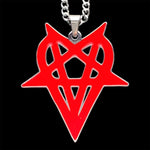 Red 'Heartagram' Necklace