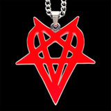 Red 'Heartagram' Necklace