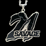 Black '21 Savage' Necklace