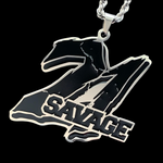 Black '21 Savage' Necklace