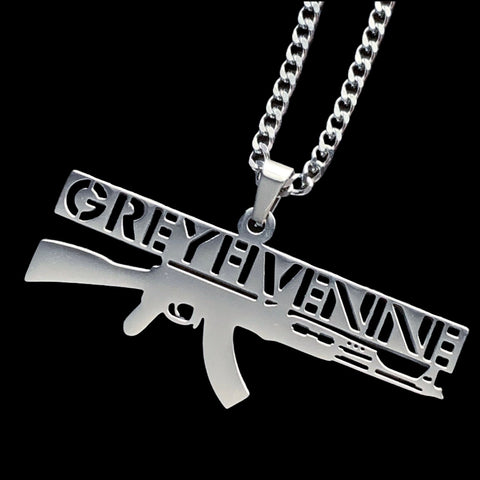 Polished 'G59 AK' Necklace