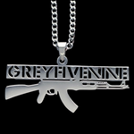 Polished 'G59 AK' Necklace