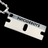 Black '$UICIDEBOY$ Razor' Necklace