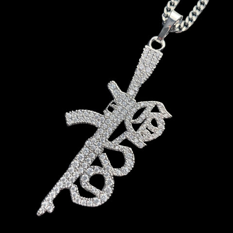 Iced 'G59 Rifle' Necklace