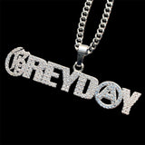 Iced 'Grey Day' Necklace