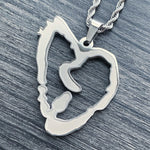 Etched 'Heartbreak' Necklace