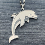 Etched 'Dolphin' Necklace