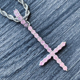 Light Pink 'Cross' Necklace