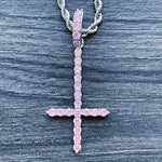 Light Pink 'Cross' Necklace