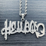 Etched 'Hellboy' Necklace