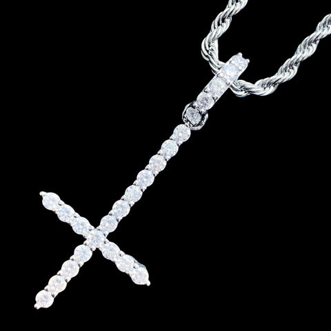 White 'Cross' Necklace