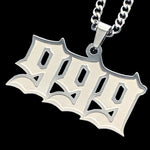 Etched 'Royal 9' Necklace