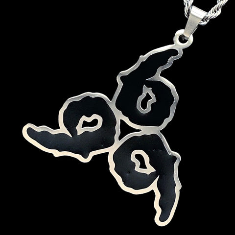 Black '9 Club' Necklace