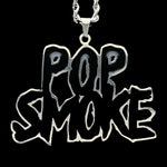 Black 'POP SMOKE' Necklace
