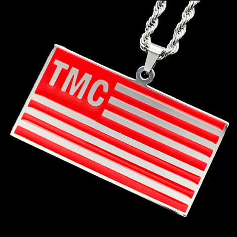 Red 'TMC' Necklace
